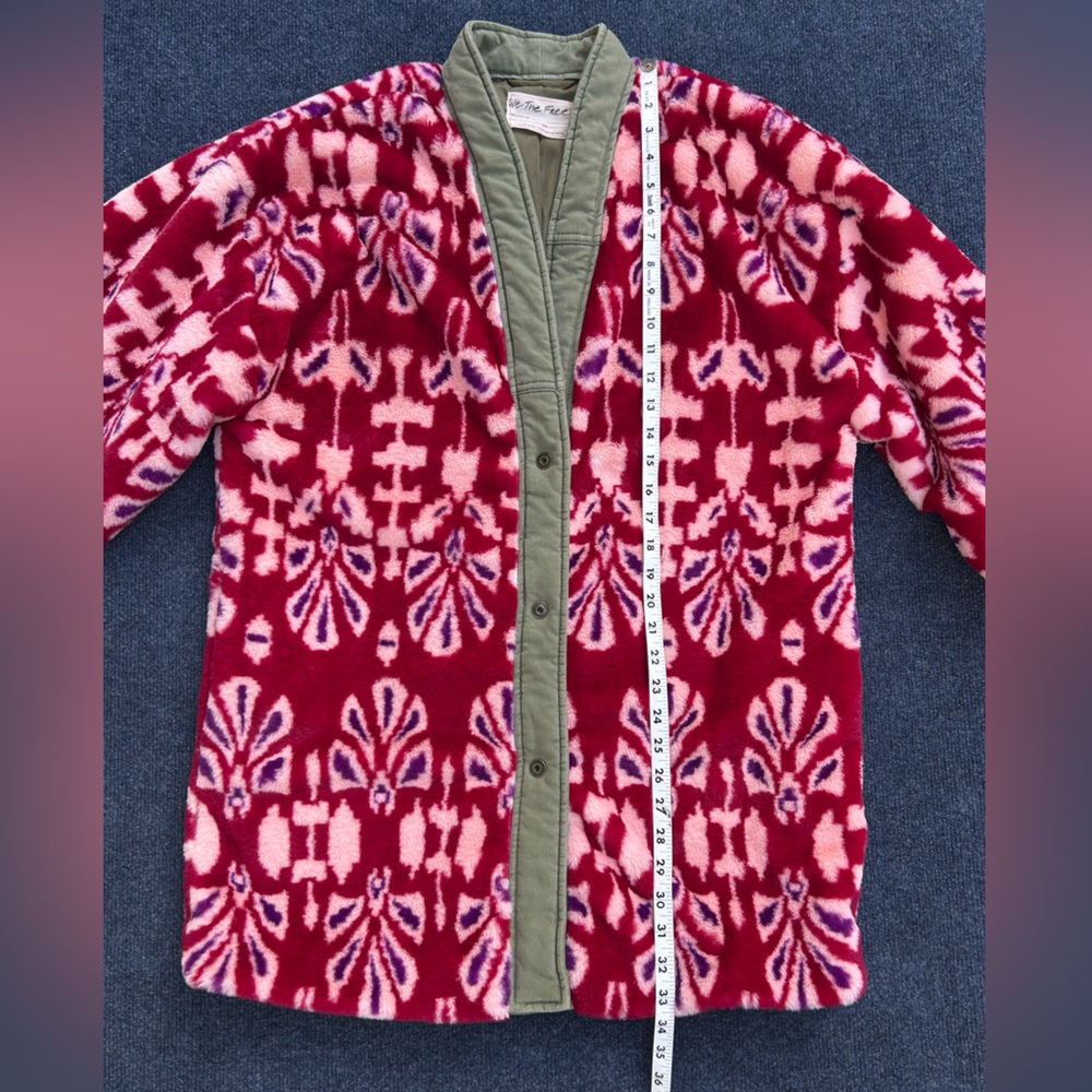 Free People We The Free Vivid Dreams Faux Fur Kimono Jacket - Picture 15 of 16